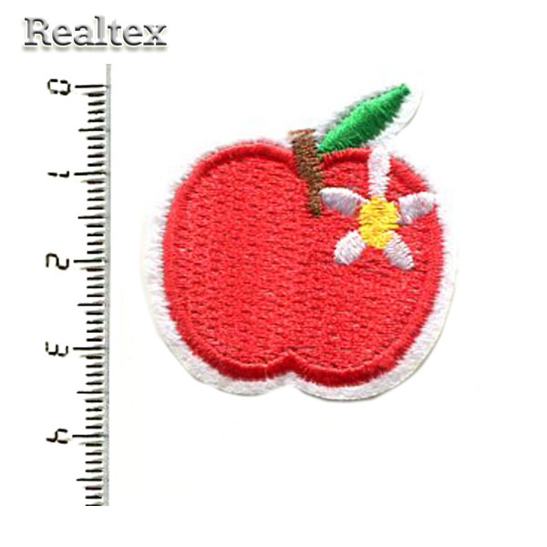  Термоаппликации детские Realtex Y-0117 "Яблоко" цв.красный