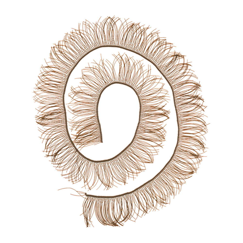 Ресницы для кукол 12мм EYL-4 (20шт) цв.светло-русый