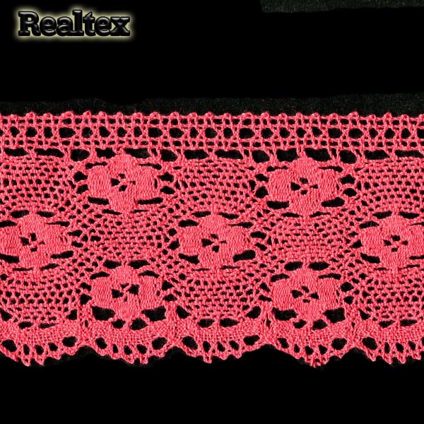 Кружево вязаное 125мм 125.01.038 (25м) цв.15 коралловый