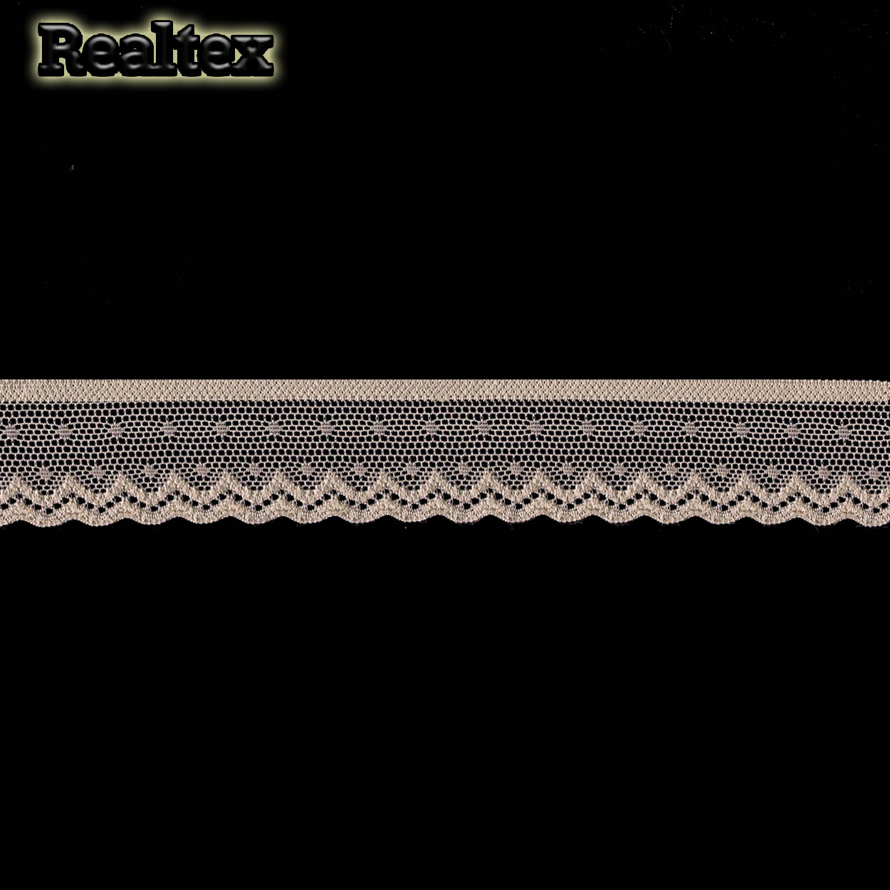 Кружево стрейч  25мм TBY 8028 цв.L168 серебристый пион