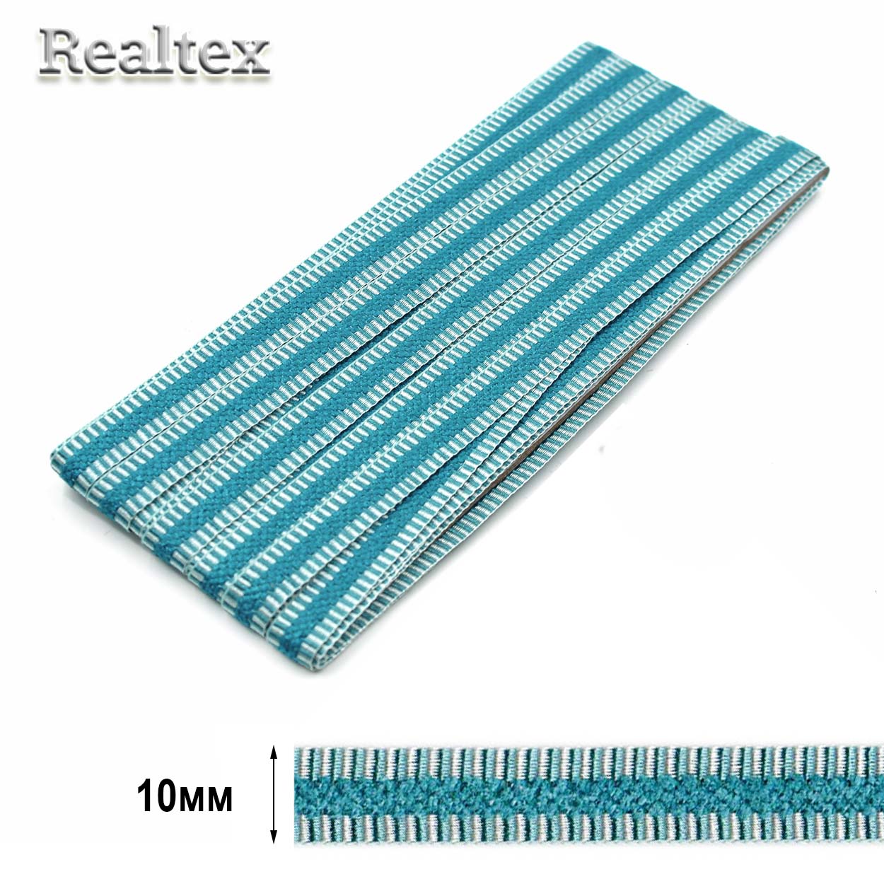 Тесьма KTA/Ф 026 10мм (9м) цв.бирюзовый