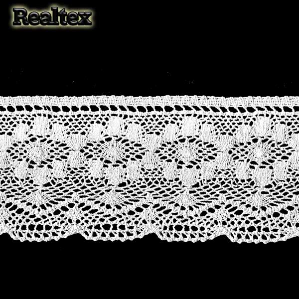 Кружево вязаное 110мм 110.01.188 цв.01 белый