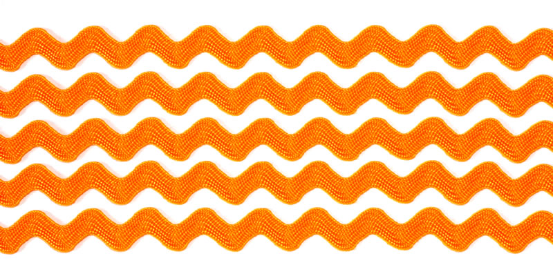 Тесьма"Вьюнчик" 5мм (33м) цв.J011 оранжевый