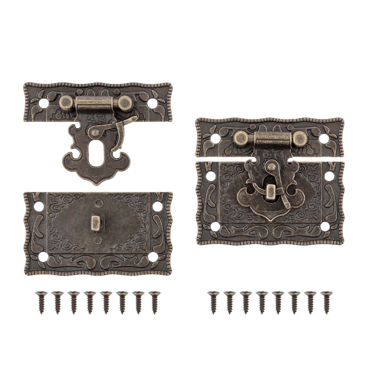 Замок для шкатулок декоративный "Промысел" WF-002 5*4,2см (1шт) цв.бронза