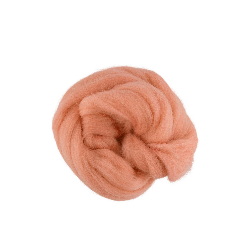 Шерсть для валяния TFS-050 полутонкая (50гр) цв.2212 абрикос