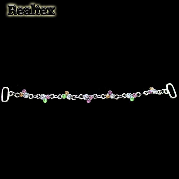 Украшение Реалтекс пришивное со стразами R-5537 цв.серебро