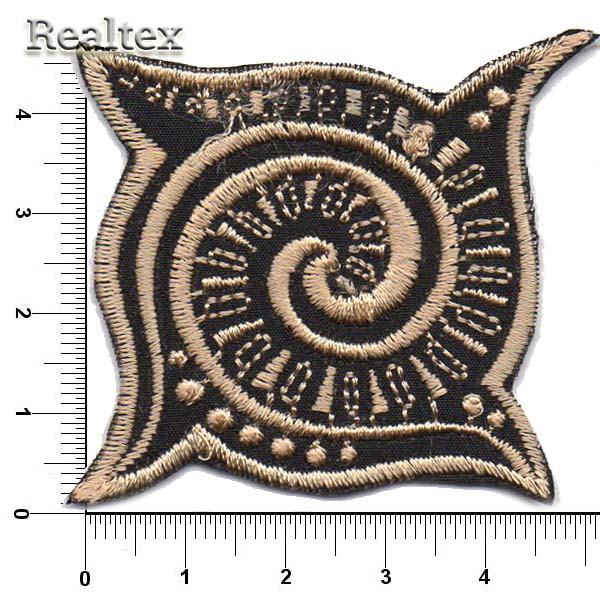 Термоаппликации 13141 "Узор" цв.черный/белый