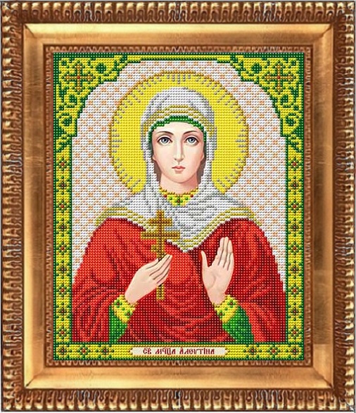 Рисунок на ткани бисером "Благовест" И-4193 "Св.Алевтина"