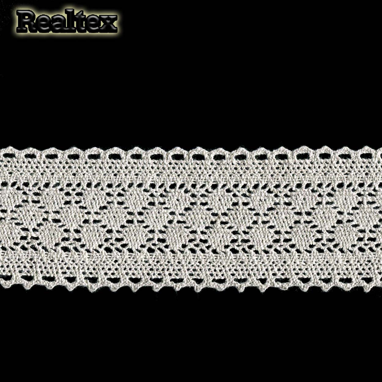 Кружево вязаное  60мм 60.01.153 (25м) цв.04 лен