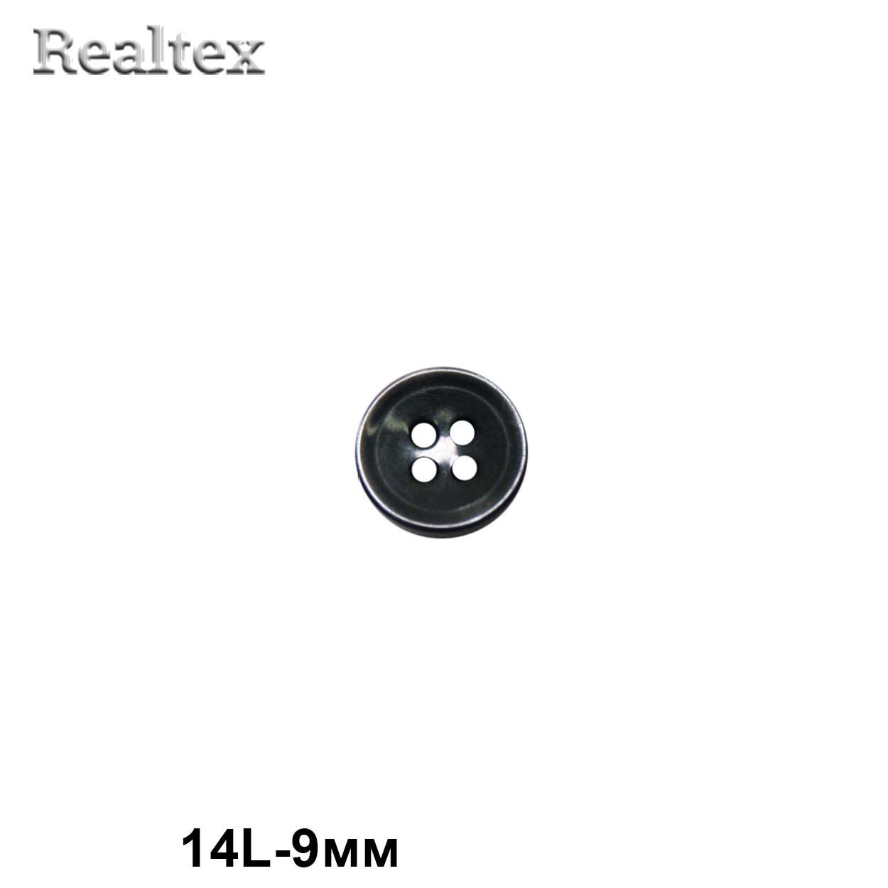 Пуговицы CX K-46 14L (144шт) цв.Blk-02