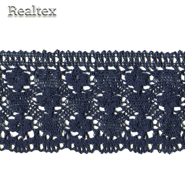 Кружево вязаное 125мм 125.01.038 цв.24 темно-синий 