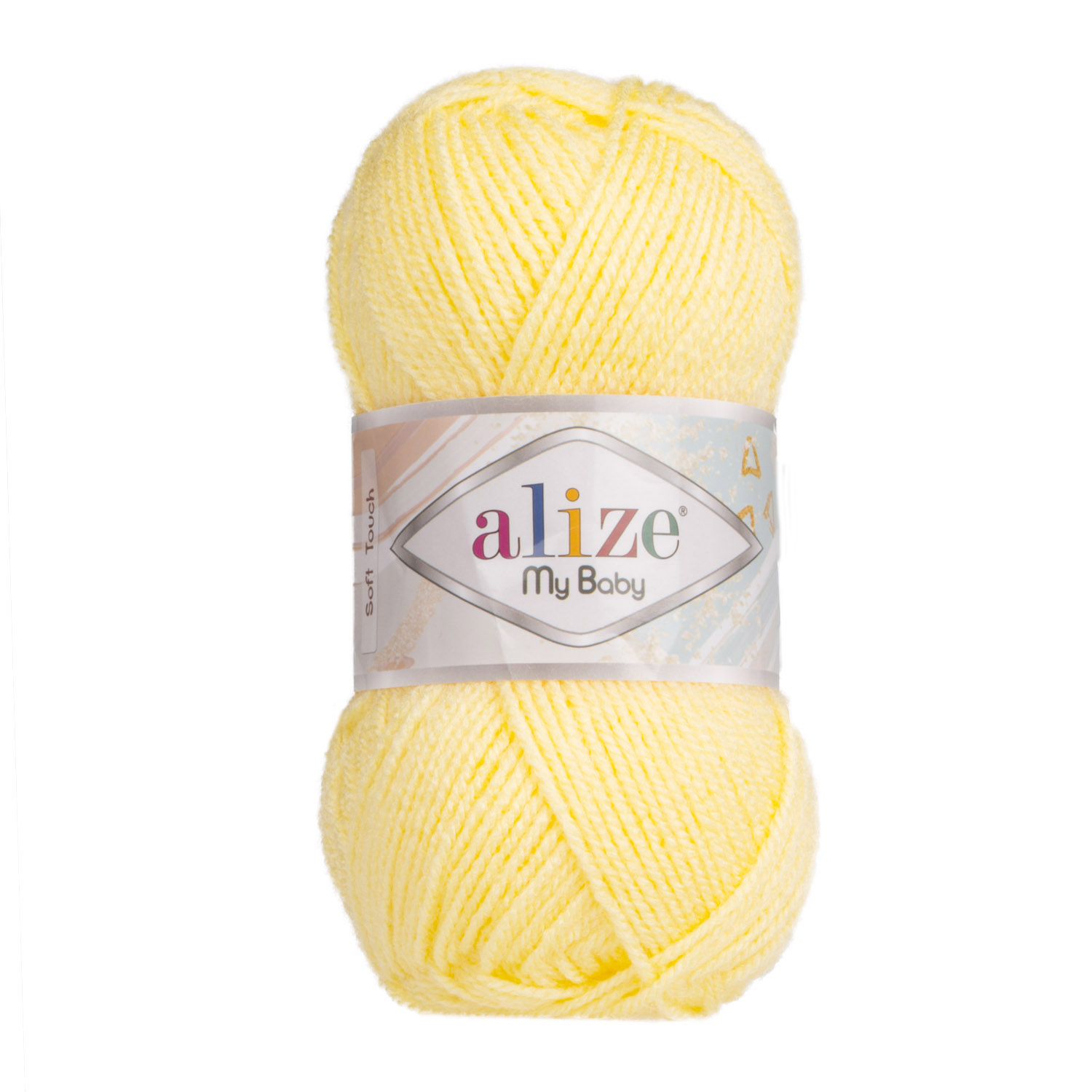 Пряжа Alize "My Baby" (50гр) цв.187 лимонный