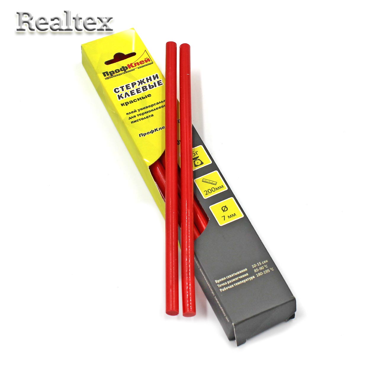 Клей 7мм "ПрофКлей" для малого клеевого пистолета ПК.8782 (10шт) цв.красный