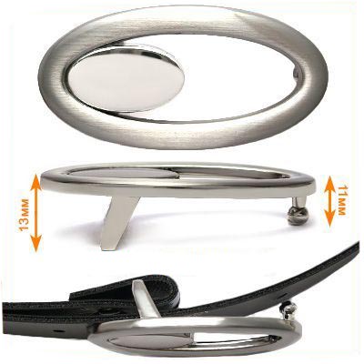 Пряжка металлическая ГНУ 14610 22мм цв.тертый никель