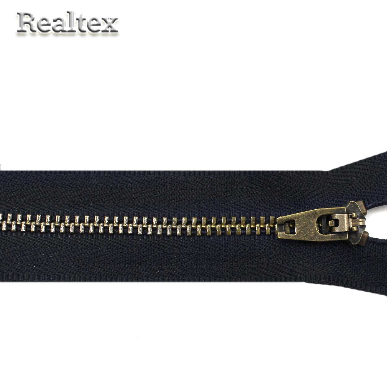 Молнии джинсовые JIN 4B  бронза 18см Т.4, неразъёмная №1 (10шт) цв.310 черный