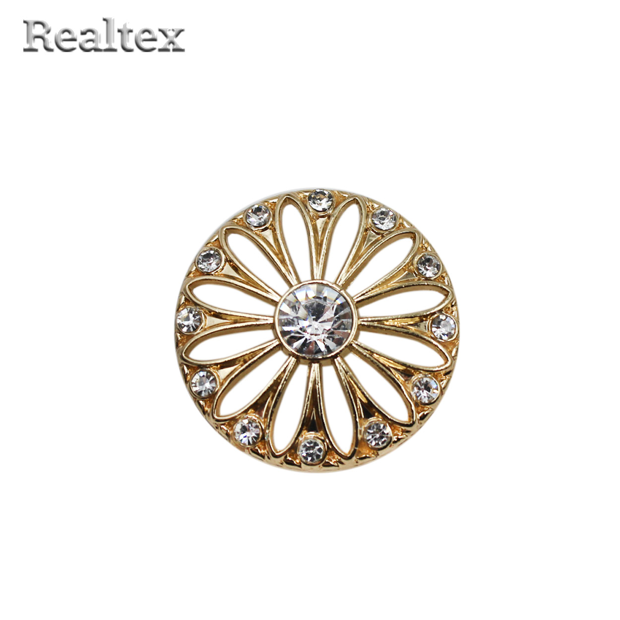 Пуговицы RB D057 36L (6шт) цв.Gold