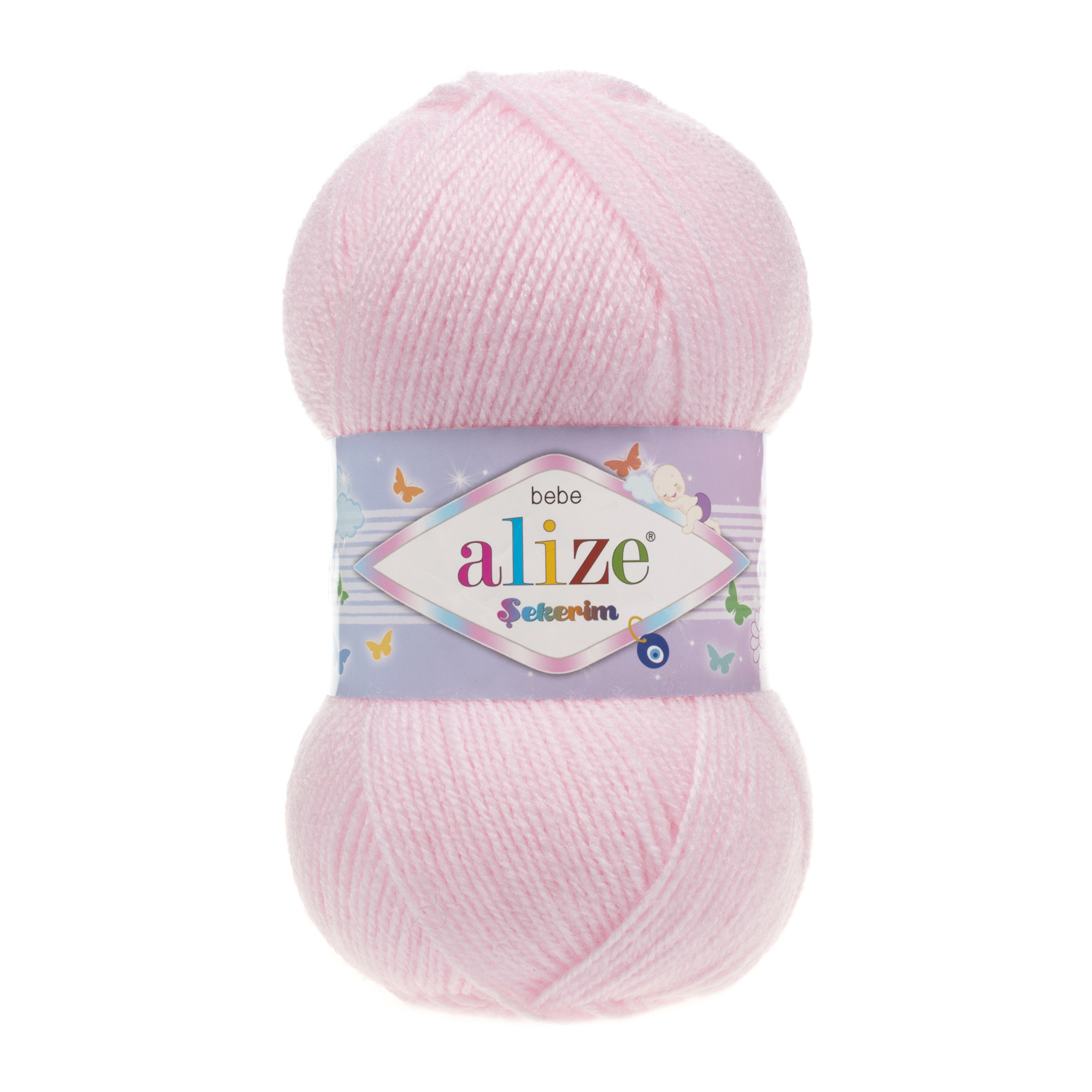 Пряжа Alize "Sekerim Bebe" (100гр) цв.184 пудра