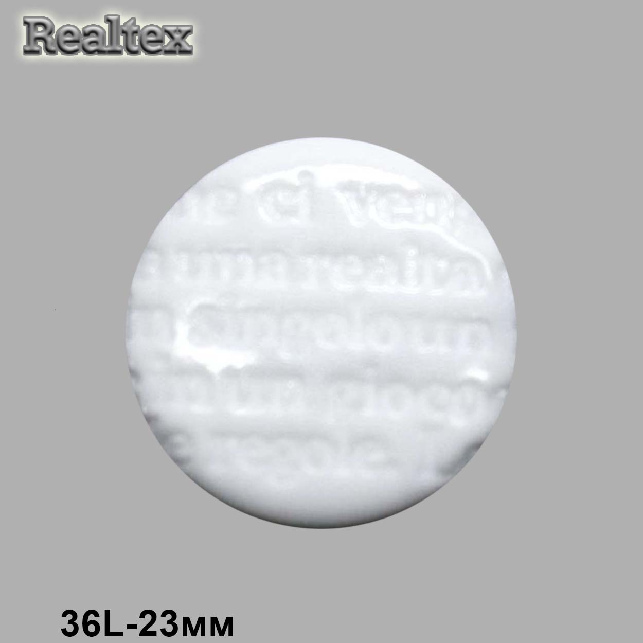 Пуговицы LA 0904 36L (144шт) цв.WHT ICE