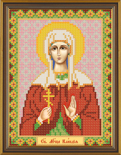 Рисунок на канве для бисера НС 5125 "Св.Мч.Клавдия" 