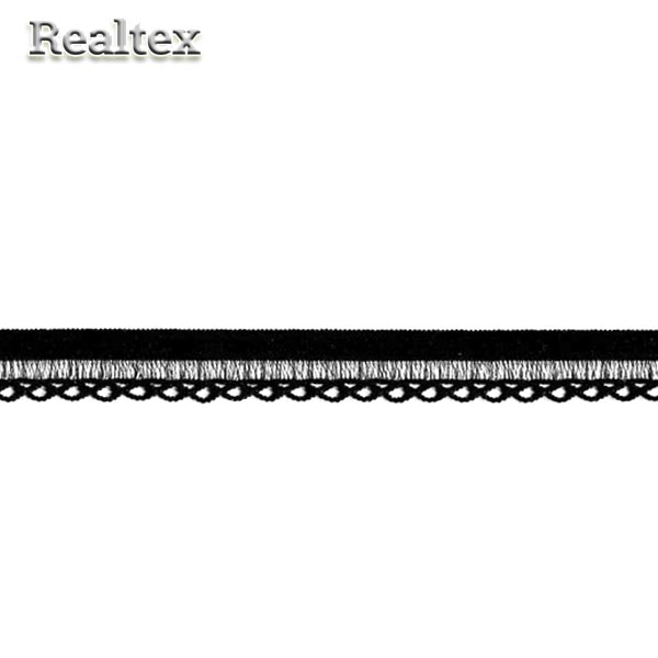  Резинка бельевая  Realtex 12мм 10541 цв.черный