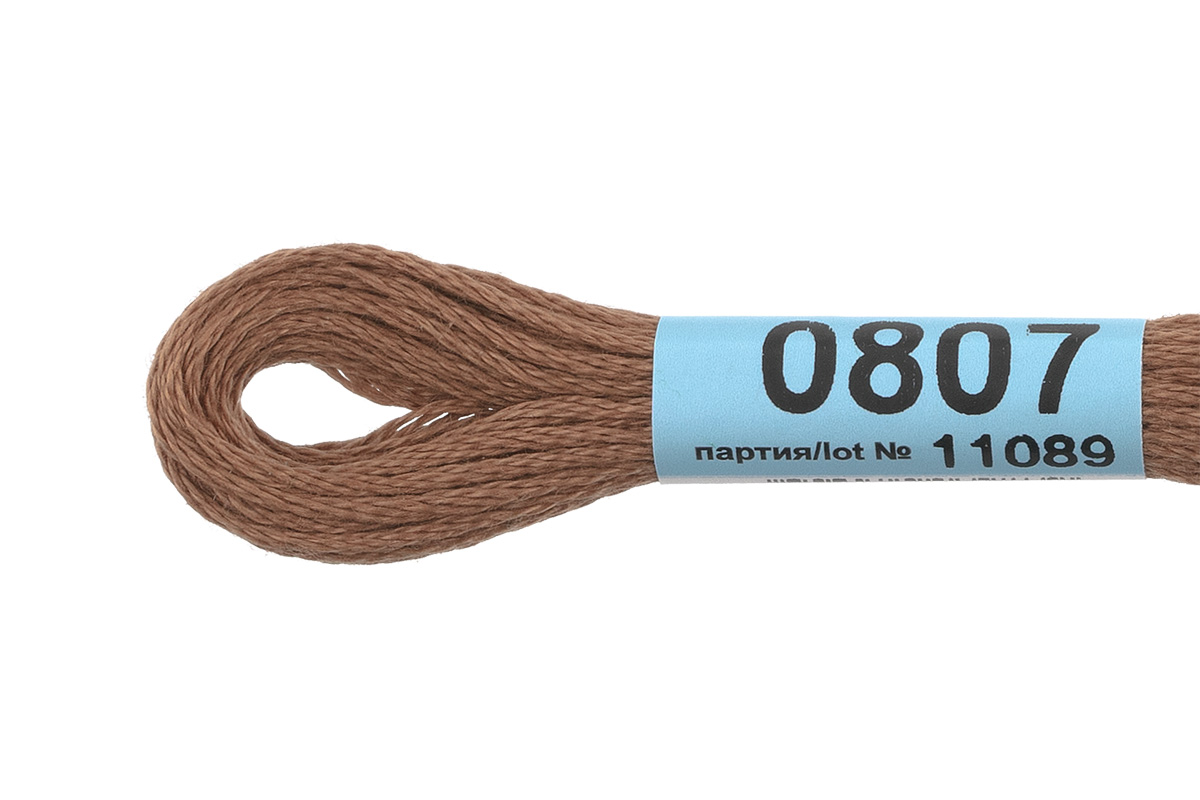 Мулине "Гамма" цв.0807 св.коричневый
