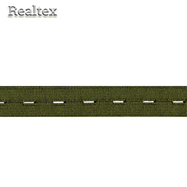 Резинка вязаная Realtex перфорированная 20мм цв.хаки