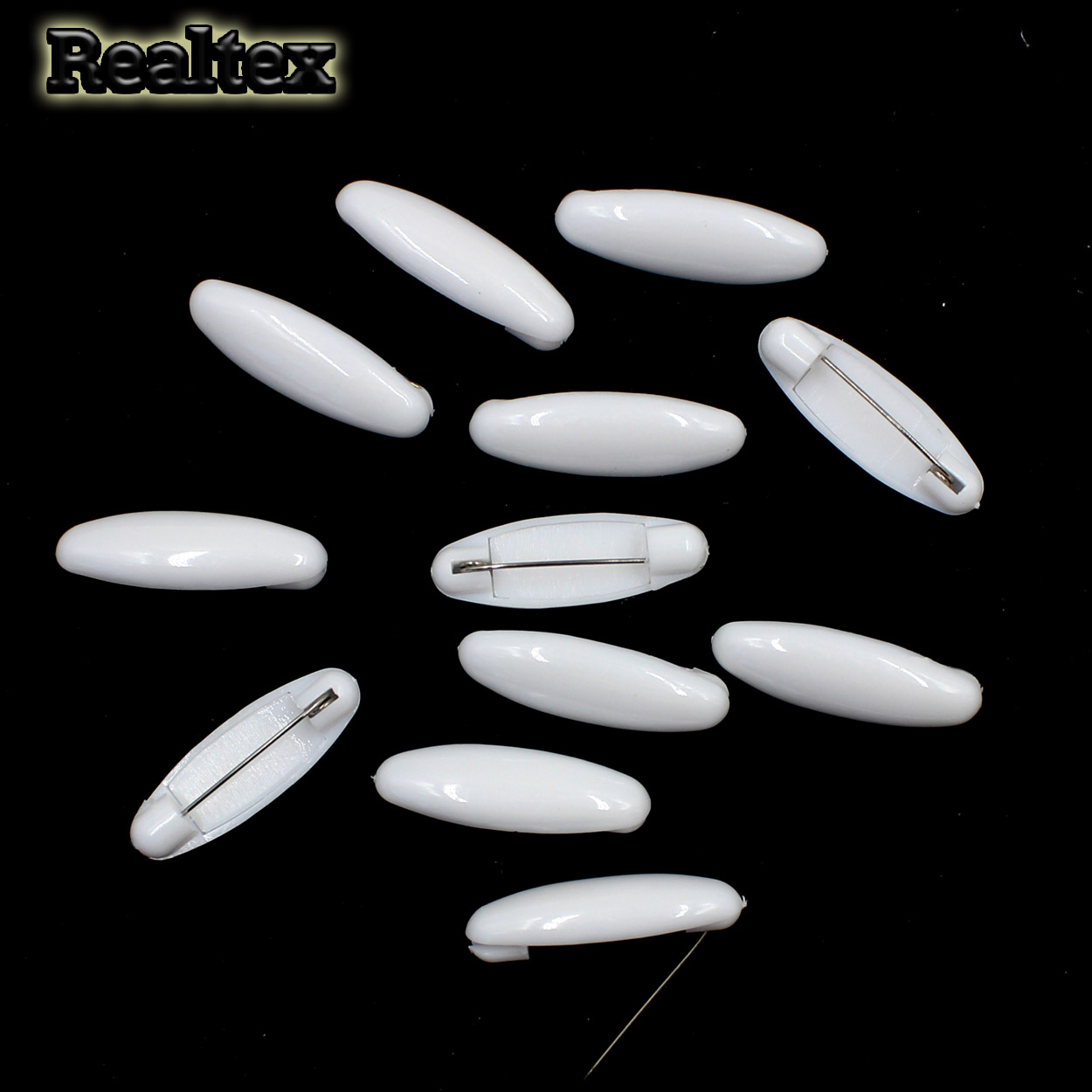 Булавки для постельного белья Realtex (50шт) цв.белый