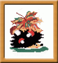 Рисунок на канве МП №138 "Запасливый ёжик" 16*20см