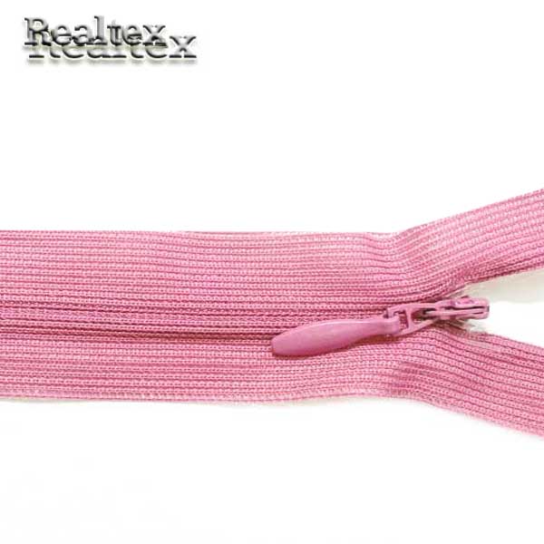 Молния потайная G-013P 50см цв.333 т.грязно-розовый