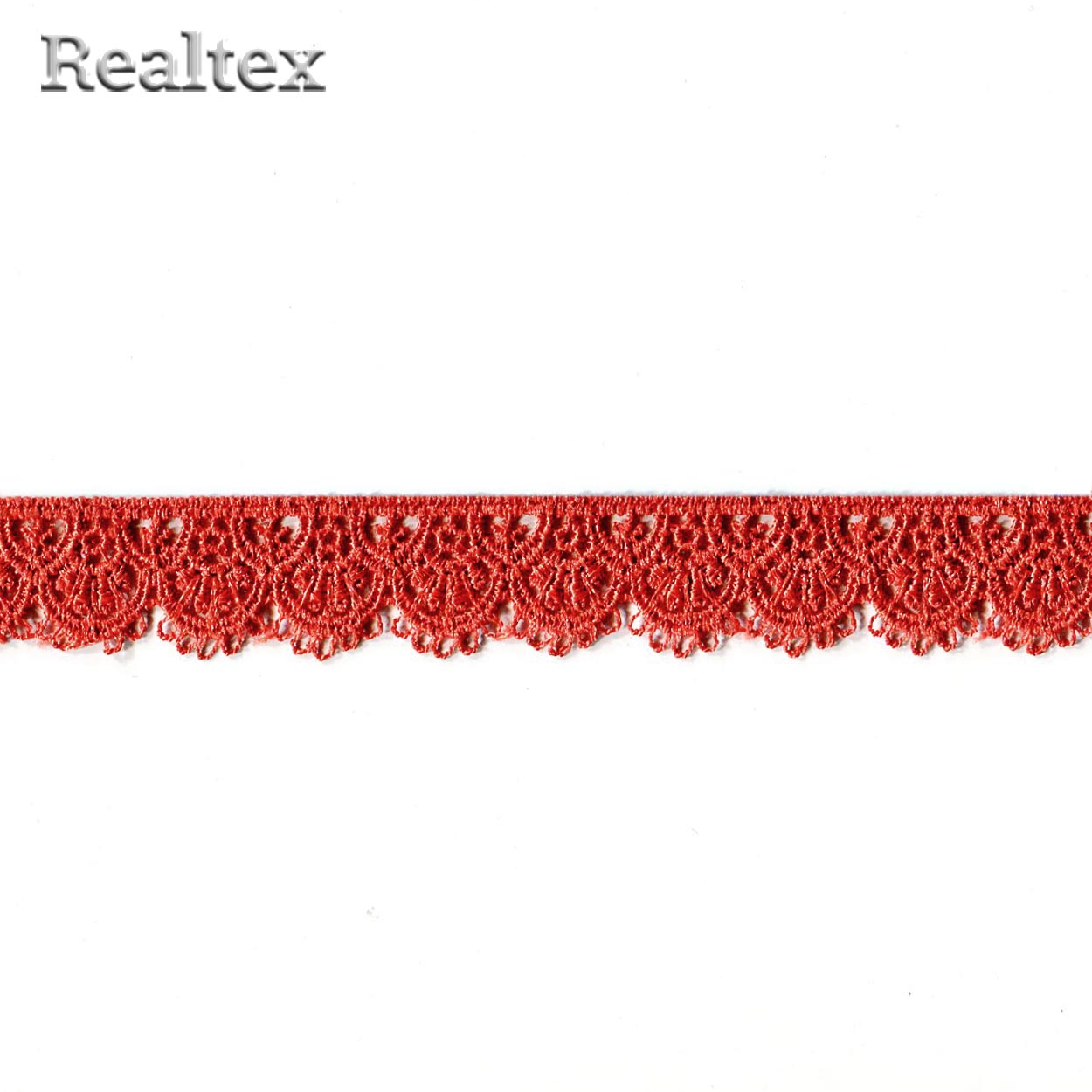 Кружево  гипюр  Realtex  18мм LF-190/CS091 цв.383 терракотовый