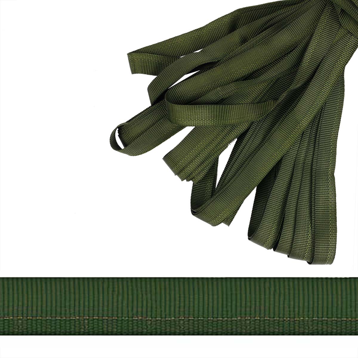 Тесьма брючная 1с-79 (25м) цв.оливковый 885113(887151)