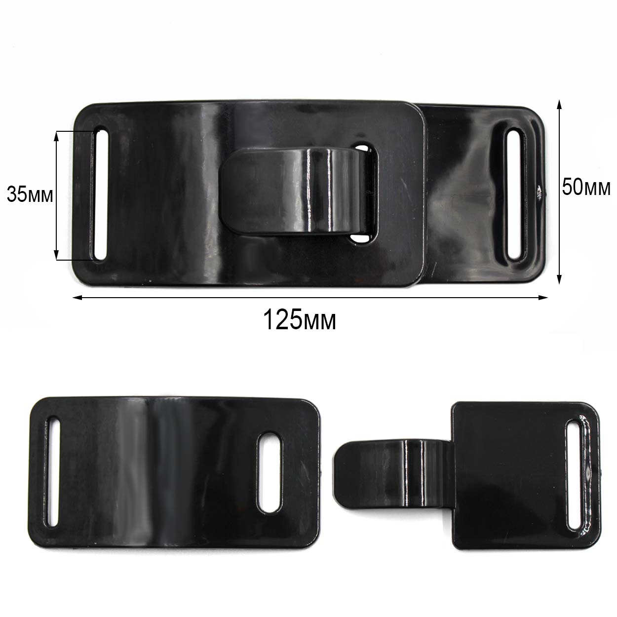 Пряжка пластик CKB 10127 цв.черный