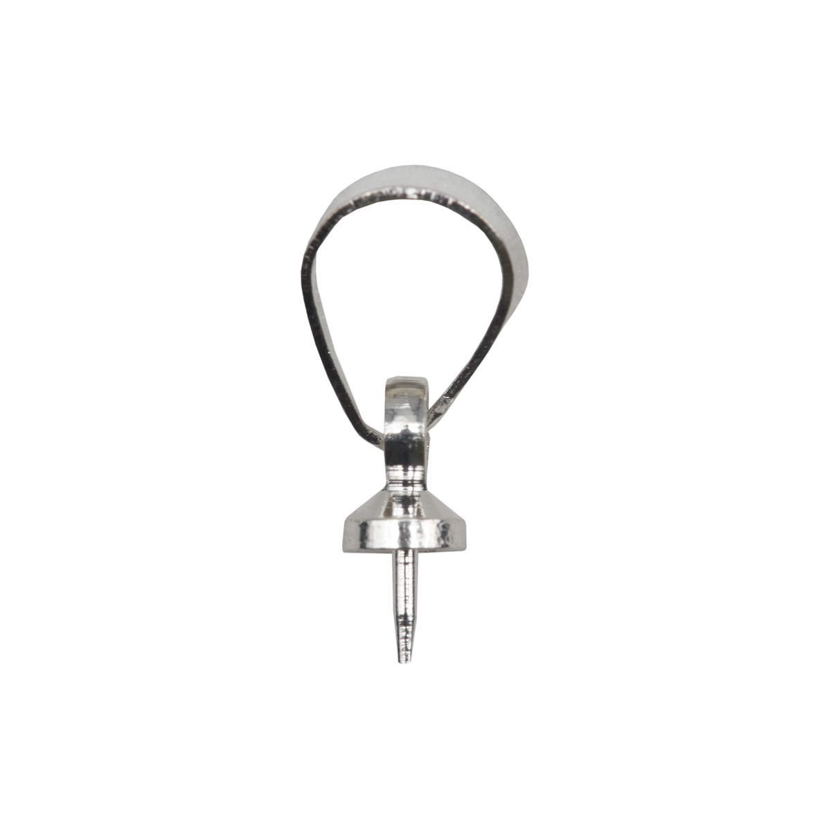 Держатель для бусины 4AR2021 "Астра" (10шт) цв.серебро