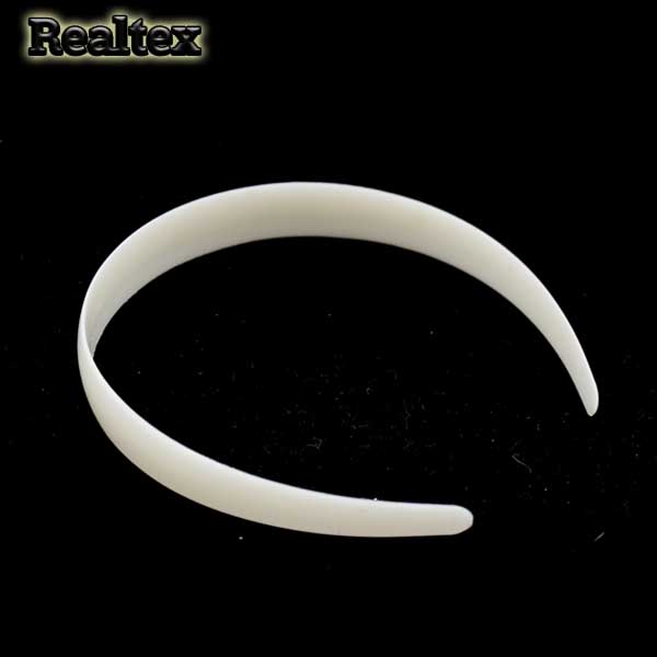 Основа для ободка "R" пластик 20мм обтекаемой формы (2шт) цв.белый 