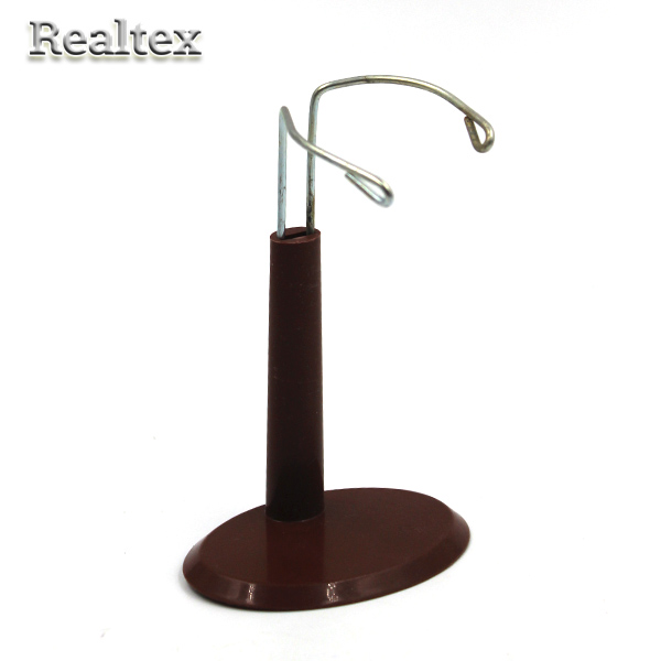 Подставка для кукол овальная 29556 (пластик/металл) цв.коричневый