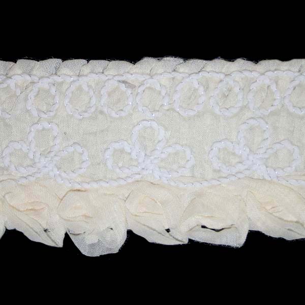 Кружево  80мм CYY 2761 цв.2 молочный