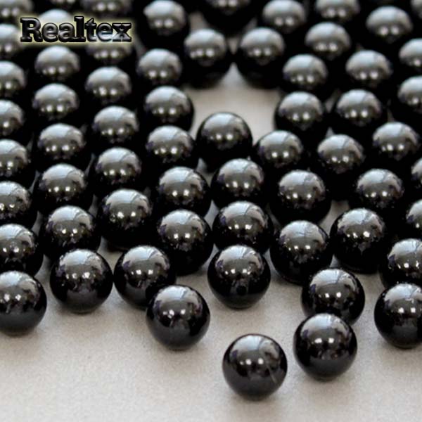 Бусины без отверстия Realtex 8мм 500гр цв.02 черный