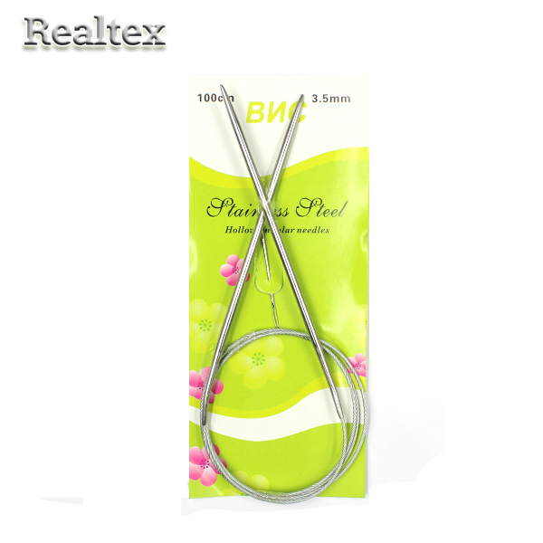 Спицы металл круговые на тросике Реалтекс 100см №3,5 (10шт) 