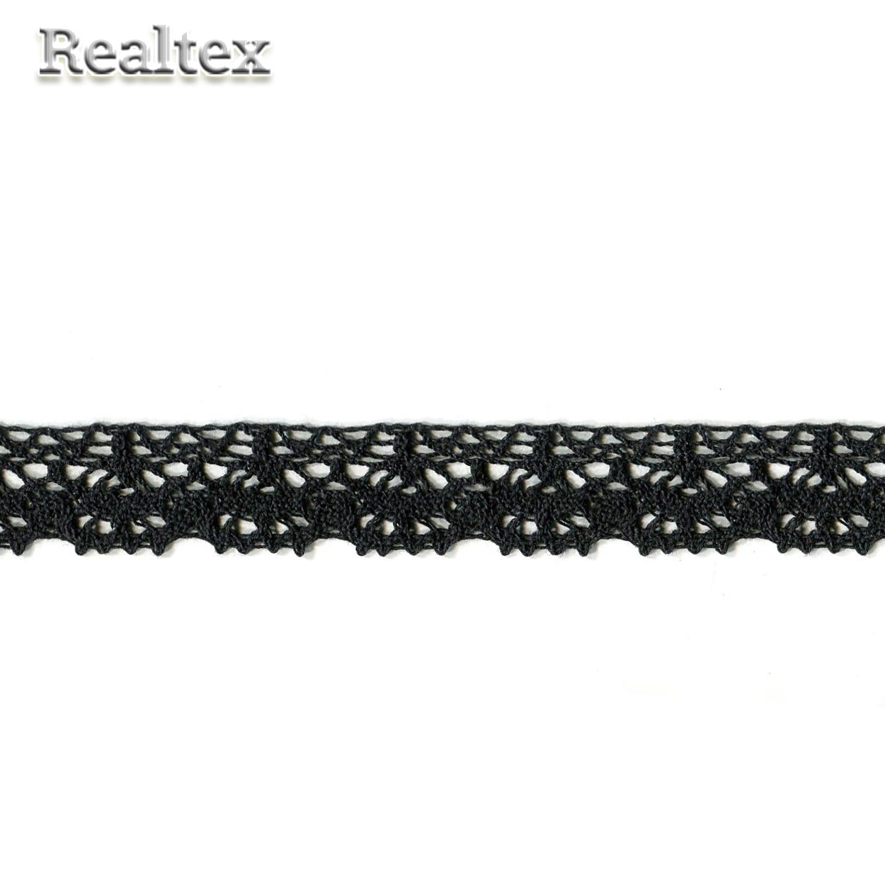 Кружево вязаное  25мм 25.01.044 цв.26 черный