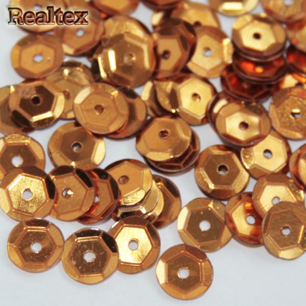 Пайетки "Астра" (10гр) "граненые" 6мм цв.A1 золото