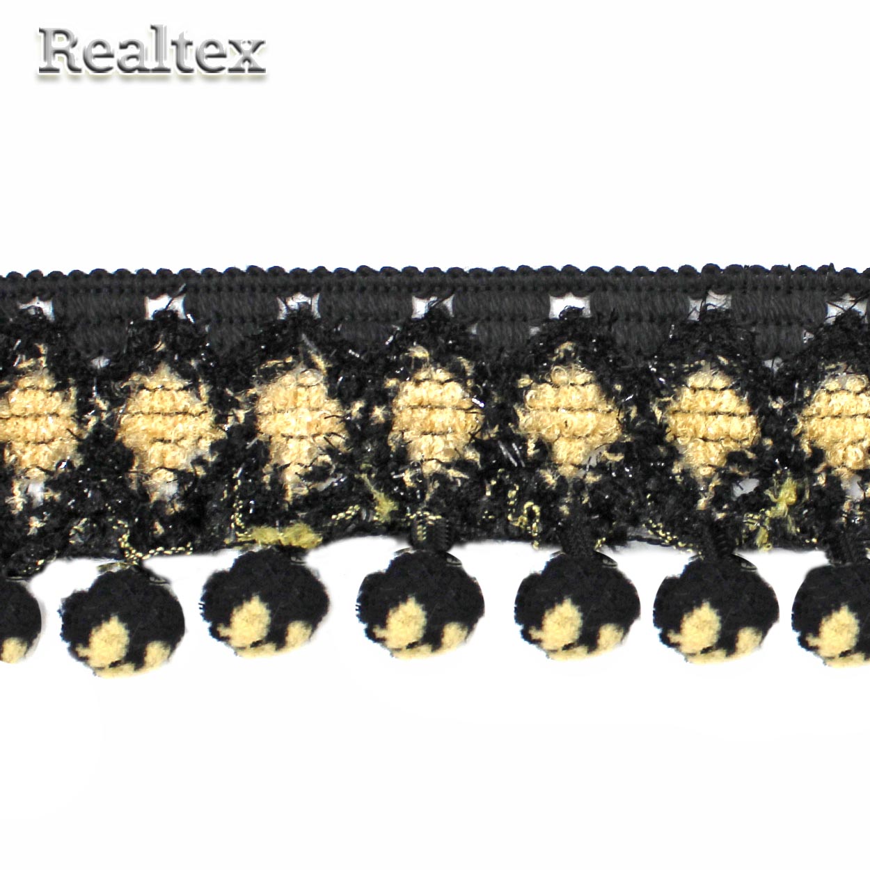 Тесьма CTZ 4562 65мм цв.2 черный 