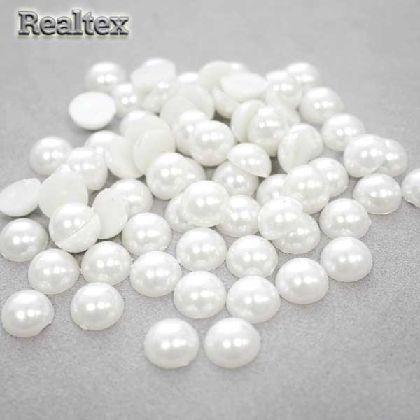 Полу-бусы Realtex  8мм (500гр) цв.33 белый 