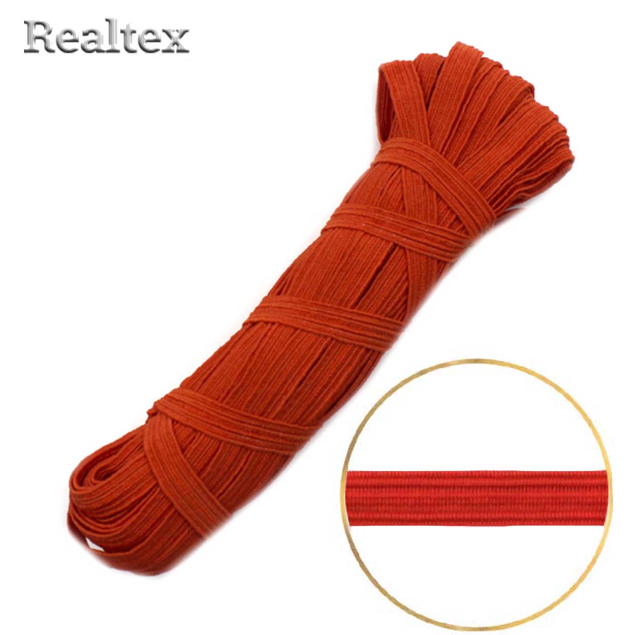Резинка-вздержка Россия 7мм С3323 (5шт*10м) цв.17 темно-оранжевый
