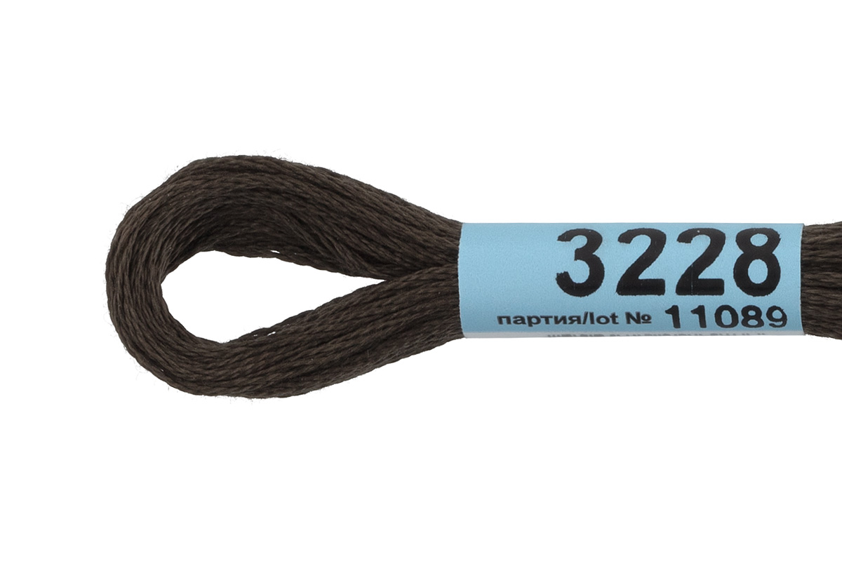 Мулине "Гамма" цв.3228 т.коричневый хаки