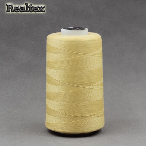 Нитки "Realtex" 40/2 (5000ярд) цв.131 кремово-жёлтый 