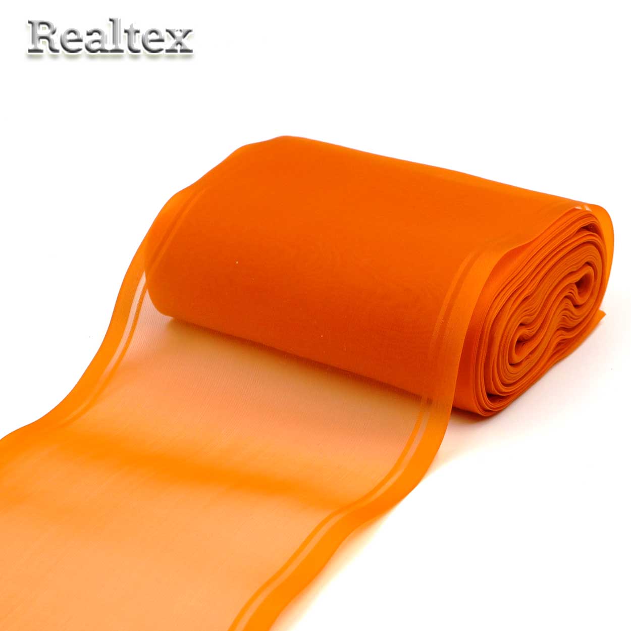 Лента капроновая 110мм с3504г17 цв.04 оранжевый