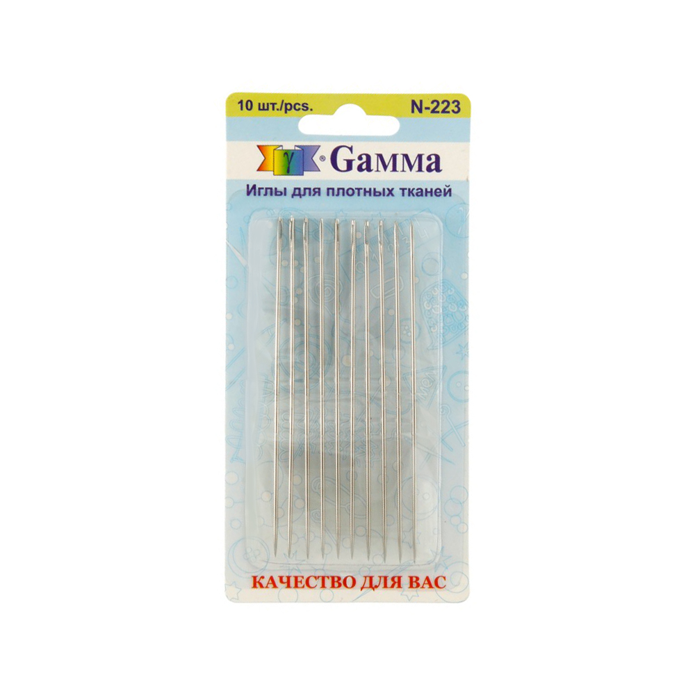 Иглы N-223 для плотных тканей "Гамма"