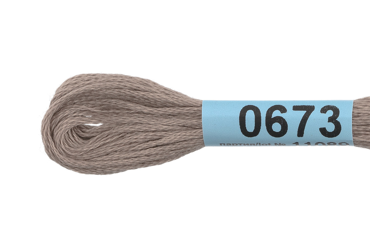 Мулине "Гамма" цв.0673 серый