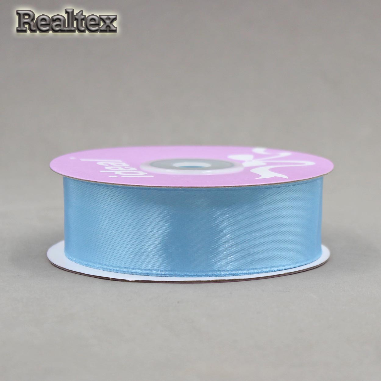 Лента атласная 25мм Realtex (27,4м) цв.3105 голубой