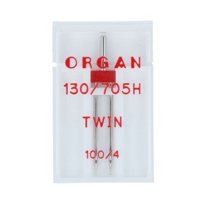 Иглы БШМ ORGAN двойные №100/4 в пенале